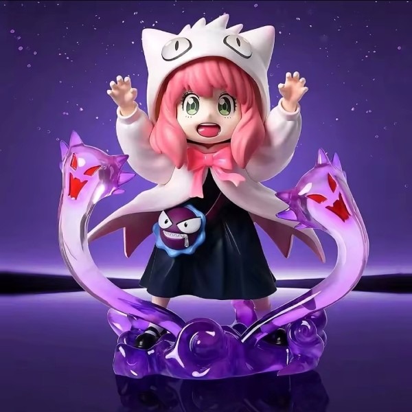 Anya Forger x Gengar: The Ultimate "Waku Waku" Ghost-Type Figure Yellow